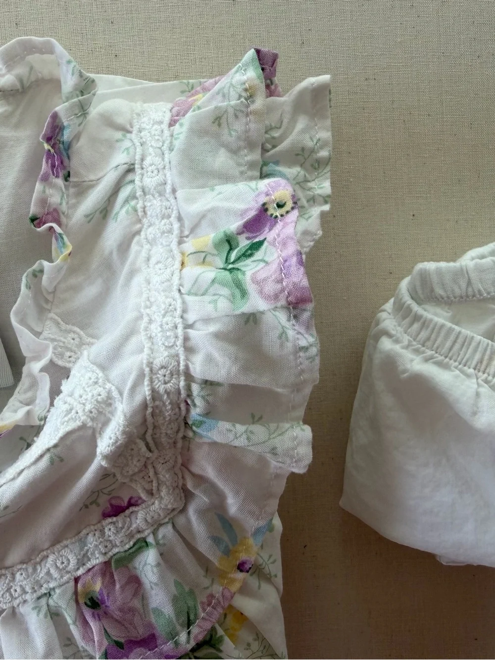 Janie and Jack barely ruffled gentle